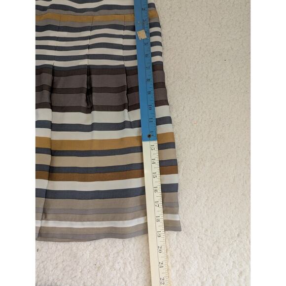 Dali collection pleaded striped skirt, multi-color Sz 4 - Picture 3 of 7